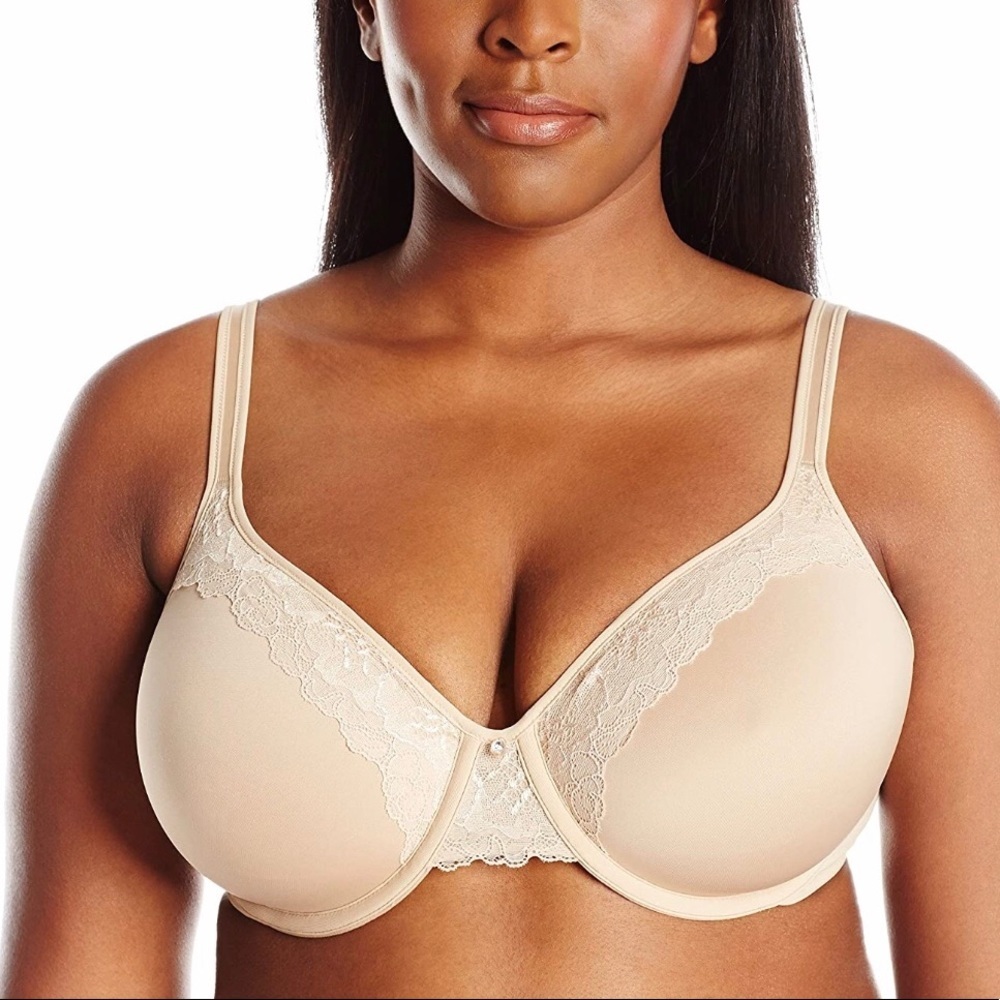 Bali Women's One Smooth U Ultra Light Lace Bra 38C